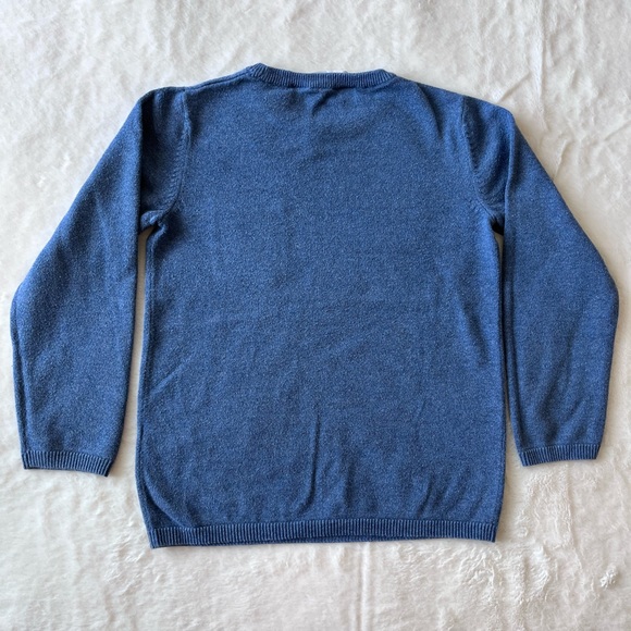 Zara Navy V Neck Sweater & H&M Crewneck Blue Sweater, size 6 - Picture 3 of 6